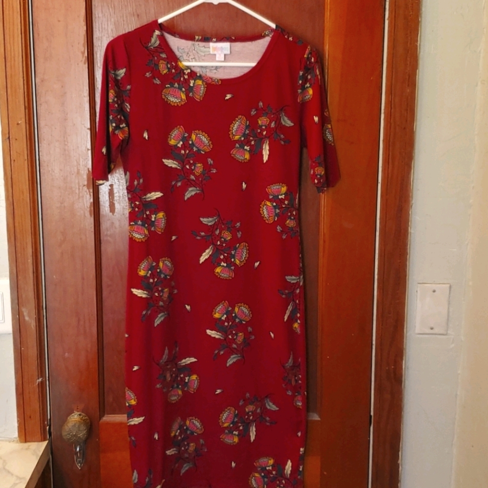 Floral patterned LulaRoe dress